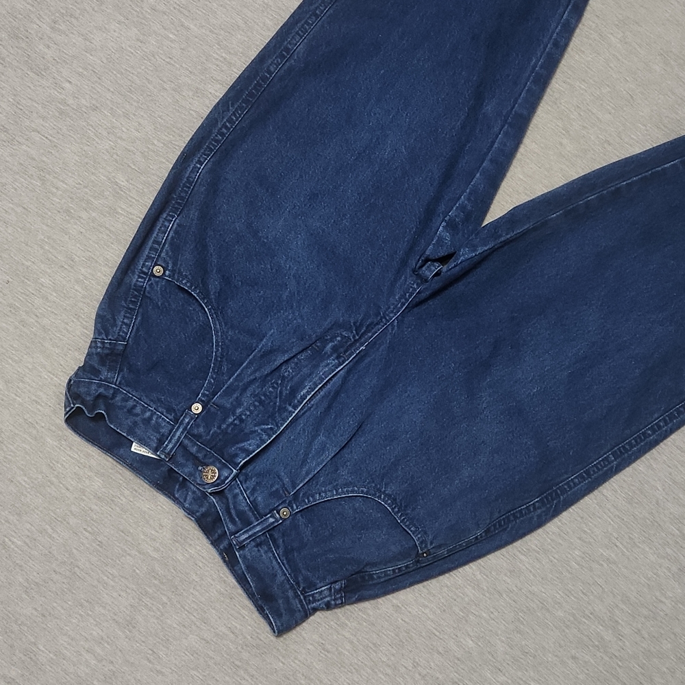 Vintage Brittania High-Rise Relaxed Pleated Tapered Leg "Mom" Jeans - Picture 3 of 10